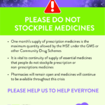 IPU Stockpiling Medicines Poster