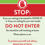 IPU Coronavirus Virus Do Not Enter Poster