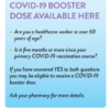 COVID-19 Booster Vaccination Poster - Healthcare Workers