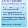 COVID-19 Booster Vaccine