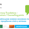IPU Ukrainian Patient Support Tool - Ukrainian Pharmacy Translations