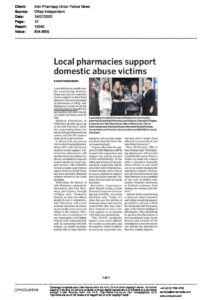 Local pharmacies support domestic abuse victims