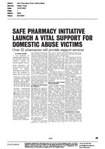 Safe Pharmacy Initiative Launch Vital Support for Domestic Abuse Victims