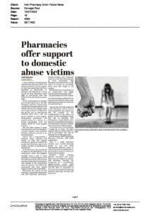 Pharmacies offer support to domestic abuse victims. Donegal Post