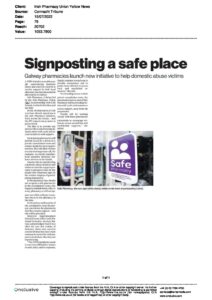 Signposting a safe place. Connacht Tribune
