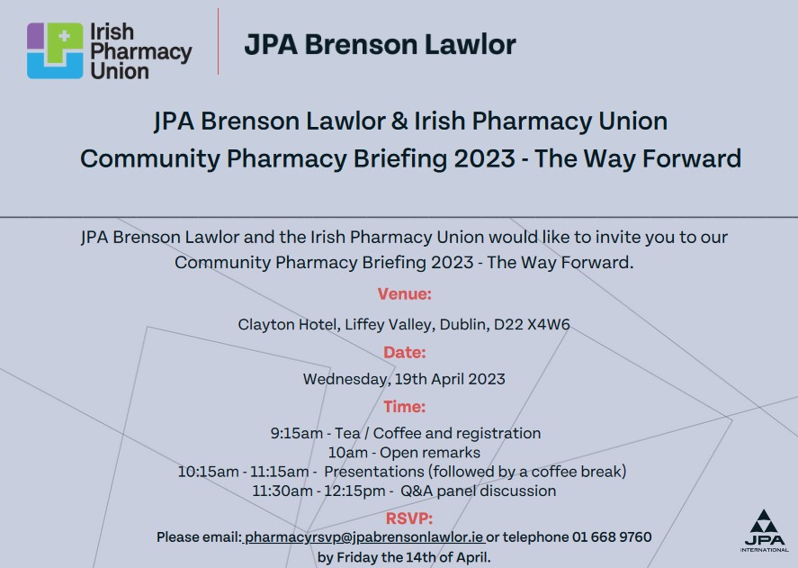 Community Pharmacy Briefing 2023 – Final Call