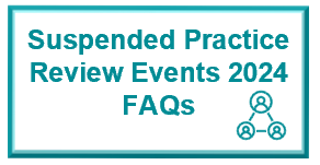 Suspension of Practice Review Events