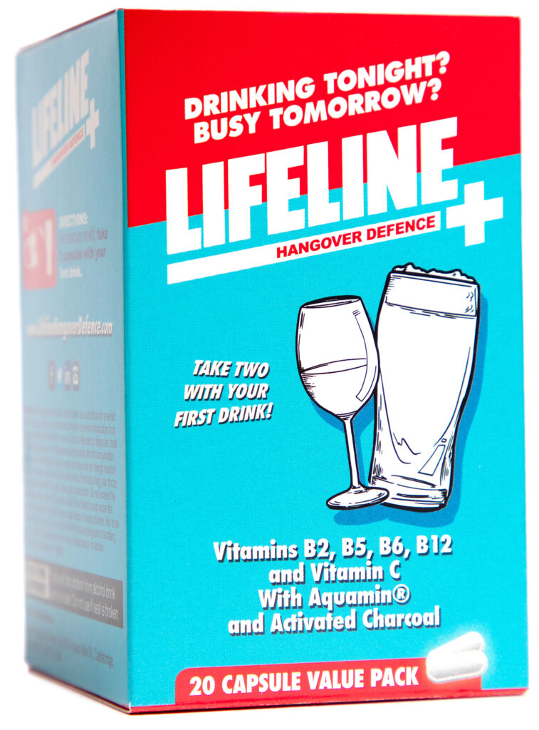 Lifeline Hangover Defence available via Brandbuilders